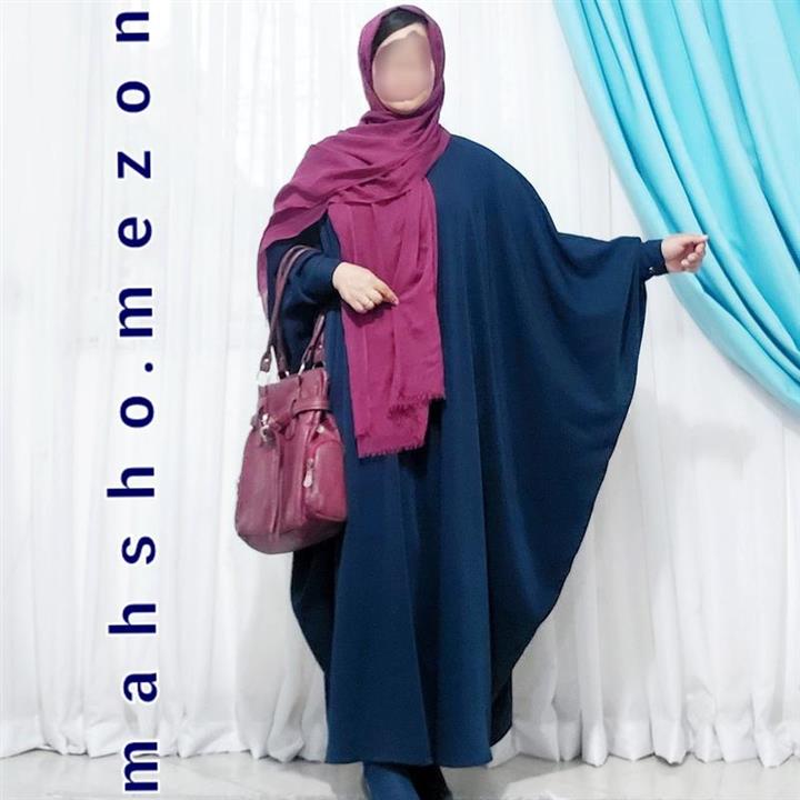 مانتو عبایی کرپ الیزه مرغوب دوخته شده توسط ماه شو مزون